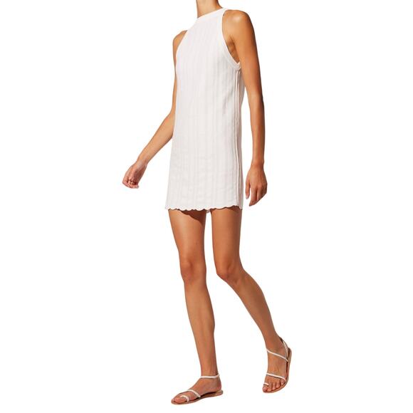 Solid & Striped 'Carson' White Viscose Mini Dress Size XS